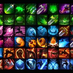 Elemental Spell Icons Fantasy Spells, Game Design, Concept Art, Packaging, Design