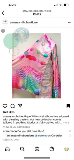 an image of a woman's shirt on her instagram