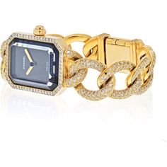 Indulge in the exquisite allure of the Chanel 18K Yellow Gold Premier Diamond Black Dial Watch. This timepiece is a true embodiment of elegance and sophistication, designed to captivate the discerning woman who appreciates the finer things in life.Crafted from lustrous 18K yellow gold, the watch boasts a sleek and slender 20mm x 26mm rectangular case, making a bold statement on the wrist without overwhelming its delicate nature. The quartz movement ensures precision and reliability, giving you t Diamond Chain Bracelet, Sapphire Birthstone, Chanel Brand, Diamond Chain, Gold Case, Bezel Diamond, Diamond Design, Estate Jewelry, Pave Diamonds