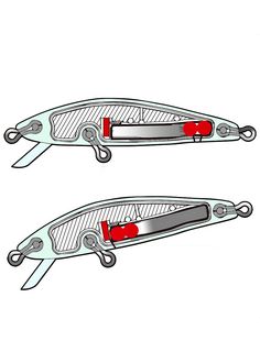 two pairs of scissors with red handles are shown side by side on a white background