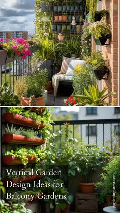 vertical garden design ideas for balcony gardens