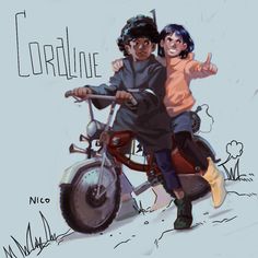 two people on a motorcycle with the caption crollnut nico and co