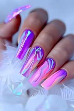 #nail design #nail inspo #elegant nails #nails #prom nails #trendy nails #minimalist nails #cool nail inspo #french tips #nude nail designs #ongle tendance ete 2024 #summer nails #coffin nails designs #coffin nails #grad nails #summer toe nails #spring nails #nail ideas #nails acrylic #nail designs #beachy nails #nagels #nägel inspiration #bored panda coin #bored panda #summer acrylic nails #simple summer nails #holiday nails #4th of July nails #beach nails #summer nails 2024 Swirl Nail Art, Galaxy Nail Art, Neon Nail Designs, Valentine Nail Art, Purple Nail Designs, Nail Art Trends, Nail Art Designs Summer, Vibrant Nails