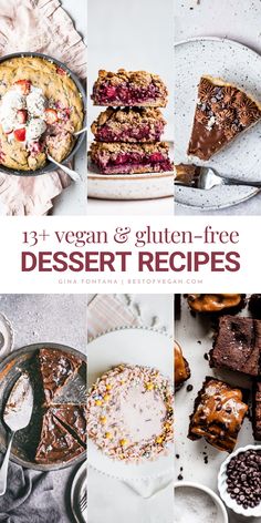 This Guide to Gluten-Free Vegan Baking includes 8 Top Tips and 13+ recipes to master the art of plant-based baking without any gluten by cookbook author and gluten-free recipe developer Gina Fontana. Learn about egg replacements, grain-free flours, measurements, and so much more. #VeganBaking #GlutenFree #GlutenFreeBaking #GlutenFreeDesserts #PlantBasedBaking