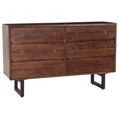 a large wooden dresser with four drawers