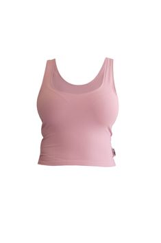 Details : Nylon spandex tank top. Styling : Pair it with our "DIA" pants or "IKA" mini skirt. Fit : Super stretch. Un-lined. True to size. Made in : the USA. 90% Nylon 10% Spandex Model is : wearing a s/m Pink Sleeveless Crop Top With Built-in Bra, High Stretch Seamless Pink Tank Top, Pink High Stretch Crop Top With Built-in Bra, Pink Crop Top With Built-in Bra And High Stretch, Pink Fitted Crop Top With Built-in Bra, Pink Sleeveless Nylon Top, Pink Sleeveless Elastane Activewear, Stretch Pink Tops With Built-in Bra, High Stretch Pink Crop Top For Workout