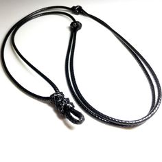 The Minimalist Black Adjustable Leather Cord Necklace gives you a chance to show off your sophisticated sense of style. With an adjustable length and sleek design, this cord necklace is created from the softest leather that ensures maximum comfort, while providing an element of sophistication through its minimalistic yet elegant design. Materials: Leather Dimensions: Necklace Length: 7.8+15.7 in / 20-40 cm (Adjustable) Lucky Necklace, Leather Cord Necklace, Leather Corded Necklace, The Minimalist, Necklaces Jewelry, Diy Pendant, Cord Necklace, Leather Cord, Simple Style