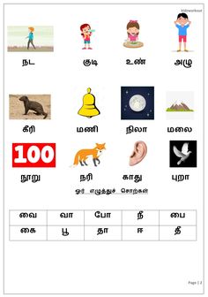 an english language worksheet with pictures and words for children to learn in the classroom