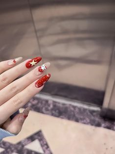 Red Nail Art, Red Nail, Red Nails, First Time, The First, Nail Art, Red