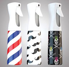 Father's Day Gift Ideas: Stylist Sprayers! These handy sprayers have a continuous spray from any angle! More designs available in store! #stylistsprayers #barber #stylist #fathersday #giftideas #alamobarber #sanantonio #trxas #ohnine Hairstylist Tools, Barber Razor, Barber Pole