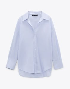 White Blouse Long Sleeve, Zara Poplin Shirt, Blouse Zara, Mode Zara, Poplin Blouse, Outfit Png, Women White Blouse, White Long Sleeve Blouse, Blouse Long Sleeve