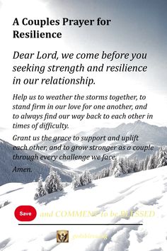 A Couples Prayer for Resilience Praying For Your Partner, Prayer For Couples, Prayer Before Sleep, Nighttime Prayer, Pray Daily, Marriage Prayers