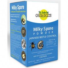 a box of milky spore powdered insect control