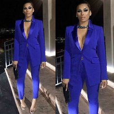 Women Wedding Tuxedos Royal Blue Pant Suits Notch Lapel 2 Pieces Business Prom | eBay Women's Tuxedo Suit, Tuxedo Looks For Women, Deep Purple Suits For Women, Royal Blue Pants Suit Women, Tuxedo For Women Wedding, Matric Dance Suits For Ladies, Royal Blue Suits Women, Pants Suits For Women Wedding, Women Tuxedo Wedding