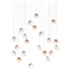 a group of light bulbs hanging from a ceiling