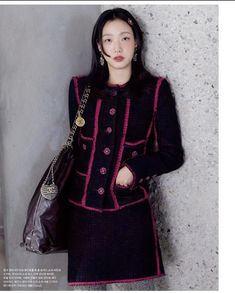 Kim Go Eun Photo Shoot, Kim Go Eun Style, Marie Claire Korea, Tweed Outfit, Celebrity Magazines, Kim Go Eun, Style Korea, October 2022, Korean Model