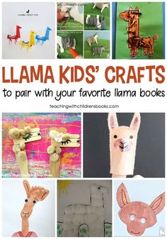 llama kids'crafts to pair with your favorite llama books