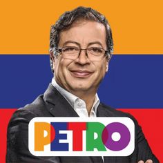 a man holding up a sign with the word petro in front of his face