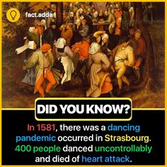 a poster with an image of people dancing in front of the caption did you know?