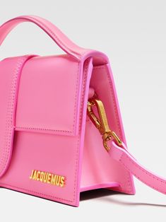 Crossbody flap bag. Le Chiquito Long, Jacquemus Le Chiquito, Jacquemus Bag, Neon Bag, Structured Bag, Mini Handbags, Metallic Logo, Flap Bag, Vivienne Westwood