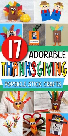 17 adorable thanksgiving crafts for kids to make