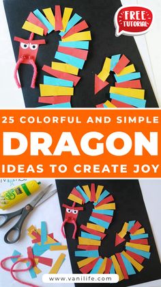 this is an easy and fun dragon craft for kids to make it looks like they are going