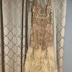 Size 14 Wore One Day Luxury Beige Evening Dress, Luxury Beige Evening Dress For Formal Occasions, Terani Couture, One Day, Size 12, Prom Dresses, Prom, Couture, Womens Dresses