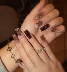 Duck Nails, French Acrylic Nails, Fall Acrylic Nails, Long Acrylic Nails, Fake Nails, Nails Inspiration