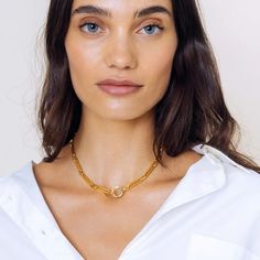 Kali Gold Paperclip Chain Necklace – The Well Appointed House Slight Edge, Paperclip Chain Necklace, Paper Clip, Gold Finish, The Well, Chain Necklace, Gold Necklace, Brass, Chain