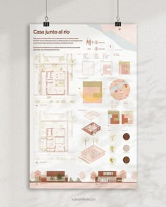 a poster hanging on the wall with different types of architecture