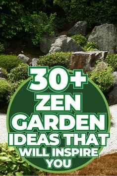 a sign that says, 30 + garden ideas that will inspire you to do it