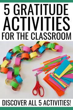 five activities for the classroom that are fun and easy to do with paper, scissors, and