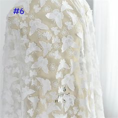 embroidery lace fabricWidth - 51 inches (130 cm)You can choose 0.5 yard or 1 yard. If you buy more, you will get an uncut piece.We offer special discounts for designers and wholesale orders!You can choose a express shipping here:https://www.etsy.com/listing/602095820/express-shipping-charge?ref=shop_home_active_8Please send us your phone number if you choose express delivery.Any problem, please feel free to contact us. This stunning Flower Embroidered Lace Fabric design piece has soft hand feel, Flower Tulle, Yard Wedding, Bridal Lace Fabric, Bridal Dresses Lace, Diy Skirt, Embroidered Lace Fabric, Alencon Lace, 3d Butterfly, Wedding Dresses For Girls