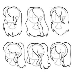 how to draw female hair step by step with pictures wih easy steps for kids