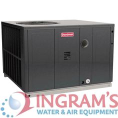 an air conditioner with the words ingram's water & air equipment on it