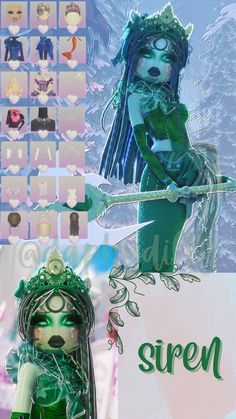 Dress To Impress Theme : siren / mermaid / fantasy ☆Follow for more inspo☆ #dresstoimpress #roblox Fantasy Dti Outfit, Dress To Impress Fantasy Theme, Dress To Impress Mermaid/siren, Custom Makeup, Siren Mermaid, Frutiger Aero