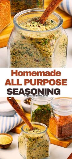 homemade all purpose seasoning recipe in a jar