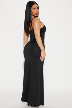 Available In Brown, Red, Purple, Blue, And Black. Maxi Dress A-Line Adjustable Spaghetti Straps V-Neckline Dress Length = 56'' 96% Polyester 4% Spandex Imported | Marla Maxi Dress in Black size Medium by Fashion Nova V-neck Elastane Bodycon Dress With Flattering Silhouette, V-neck Elastane Bodycon Dress, Stretch Seamless Maxi Dress With Spaghetti Straps, Seamless Stretch Maxi Dress With Spaghetti Straps, Elastane Maxi Dress With Spaghetti Straps For Night Out, Spaghetti Strap Elastane Maxi Dress For Night Out, Spaghetti Straps Elastane Maxi Dress For Night Out, Stretch V-neck Maxi Dress With Flattering Silhouette, V-neck Elastane Maxi Dress For Night Out