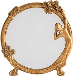 PRICES MAY VARY. 💗【Decorative Vintage Gold Mirror】This vintage resin makeup mirror overall size is approximately 9.84 x 9.45 inches (25 x 24cm). It's both a freestanding countertop mirror and a charming wall decoration, thanks to its foldable stand and hanging hook. With its retro, stylish design, it adds a touch of elegance to your home decor. Perfect for your dresser or tabletop in the bedroom, bathroom, office, or even hotels. The haftseen norouz set can as perfect nowruz decorations. 💗【Pre Girl Vanity, Maid Girl, Mirror With Stand, Mirror Gold, Dressing Mirror, Vintage Makeup, Rectangle Mirror, Gold Mirror, Makeup Mirror