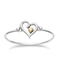 A connection to cherish, one heart is held within the other to express the special bond between a mother and child.sterling silver; 14K goldhook closuresmall approx. 2.25"medium approx. 2.5"Made in the USA. Adjustable Sterling Silver Bracelet For Anniversary, Adjustable Open Heart Promise Jewelry, Promise Jewelry For Mother's Day With Open Heart Design, Promise Jewelry For Mother's Day With Open Heart Shape, Mother's Day Promise Jewelry Open Heart, Mother's Day Open Heart Promise Jewelry, Elegant Promise Jewelry With Hallmark, Valentine's Day Anniversary Bracelet With Sterling Silver Clasp, Anniversary Bracelet With Sterling Silver Clasp For Valentine's Day