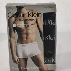 Upgrade Your Underwear Drawer With This 3-Pack Of Calvin Klein Nb4003 Classic Boxer Briefs. Crafted From Soft And Breathable Cotton, These Black Boxer Briefs Are Perfect For Everyday Wear. The Elasticized Waistband Provides A Comfortable And Secure Fit, While The Tagless Design Avoids Any Irritation. In Addition To Their Classic Style, These Boxer Briefs Feature A Range Of Sizes And Are Made From High-Quality Materials, Making Them A Dependable Choice For Any Man's Wardrobe. Add These Calvin Klein Boxer Briefs To Your Collection Today. Casual Calvin Klein Cotton Boxer Briefs, Casual Cotton Anti-odor Boxer Briefs, Calvin Klein Boxer Briefs, Calvin Klein Cotton Multipack Boxer Briefs, Compressive Black Boxer Briefs Multi-pack, White Calvin Klein, Calvin Klein Cotton Boxer Briefs Multi-pack, Calvin Klein Men, Calvin Klein Black