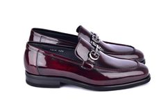 Corrente High Shine Leather Loafer Burgundy Elegant Shiny Calfskin slip-on Loafer from the Corrente collection features Silvertone Buckle Detaining, soft Calfskin lining, a clean welt and a combination Leather & Rubber Sole! Formal Loafers, Shoe Tree, Suede Sandals, Sneaker Brands, Formal Shoes, Leather Loafers, Shoe Sale, Sale Items, Calf Skin