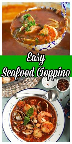 easy seafood clopino recipe with shrimp and tomato sauce