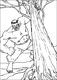 an image of a man standing in the woods near a tree with his hands on his hips