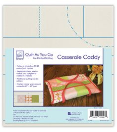 quilt as you go casserole caddy pattern