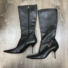 Condition Is Good. Shipped With Usps Priority Mail. Gucci Pointed Toe Leather Boots, Gucci Leather Boots With Pointed Toe, Gucci High Heel Boots For Formal Occasions, Gucci High-heeled Boots For Formal Occasions, Elegant Leather Boots With Horsebit Detail, Gucci Formal Boots With Reinforced Heel, Designer Leather Boots With Horsebit Detail, Gucci Formal Pointed Toe Boots, Gucci Boots With Reinforced Heel For Formal Occasions