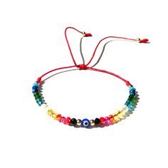 ✭ Limited edition! only 5 were ever made! Evil eye with lots of cute color beads on a red string and accented with gold-filled beads Waterproof bracelet that is safe to get wet even while bathing or swimming Custom wrist sizes with an additional easy to use adjustable sliding knot Made in USA and infused with good vibes ♡ 𝗢𝘃𝗲𝗿 𝟯𝟬𝟬 𝗲𝘃𝗶𝗹 𝗲𝘆𝗲 𝗯𝗿𝗮𝗰𝗲𝗹𝗲𝘁𝘀 𝗱𝗲𝘀𝗶𝗴𝗻𝘀 𝗵𝗲𝗿𝗲 https://etsy.me/3APq1sL Casual Evil Eye Bracelet With Colorful Beads As Gift, Red Letter Beads Festival Jewelry, Casual Adjustable Evil Eye Bracelet With Colorful Beads, Multicolor Evil Eye Friendship Bracelets For Festivals, Casual Beaded Evil Eye Bracelet As Gift, Trendy Adjustable Evil Eye Bracelet With Colorful Beads, Casual Evil Eye Beaded Bracelets As Gift, Casual Beaded Evil Eye Bracelet For Gift, Red Bohemian Beaded Bracelets With Evil Eye