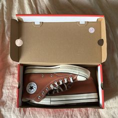 Brand New Converse - Chuck 70s In Tawny Owl, Never Worn!!!! Mens 8 Or Womens 10 Literally Obsessed W/ These Hi-Tops - Misread The Size And These Don’t Fit Me! $75 Obo Brown Converse Canvas Sneakers, Converse Brown Mid-top Sneakers, Brown Converse High-top Sneakers, Brown High-top Converse Canvas Shoes, Outdoor Brown Converse High-top Sneakers, Converse Chuck 70s, Converse Brown, Brown Converse, Chuck 70s