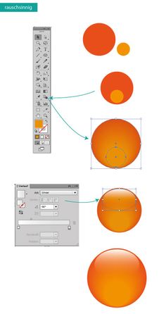 an image of some orange circles on a white background