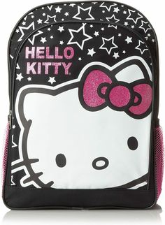 Sanrio Hello Kitty Stars and HK Big Face 16" inches Backpack New Tags Licensed Adjustable Padded Shoulder Strap for Comfort Size: 16 x 12 x 5 inch | Authentic License Product ****10.25 % SALE TAXES WILL ADDED TO ALL CALIFORNIA RESIDENT******   A 20% restocking fee and shipping handing will be assessed on all returned merchandise when opting for return to original payment. The stocking fee will be waived if return is due to Company error or product effect.  From Ebay & Luminashopdeals Inc Return Back To School Rectangular Backpack With Cat Design, Rectangular Backpack With Cat Design For Back To School, Rectangular Cat Design Backpack For Back To School, Hello Kitty Print Backpack For Back To School, Back To School Backpack With Cat Design, Hello Kitty Print School Backpack, Hello Kitty Backpack For Back To School, Back To School Hello Kitty Backpack, Hello Kitty Print Backpack